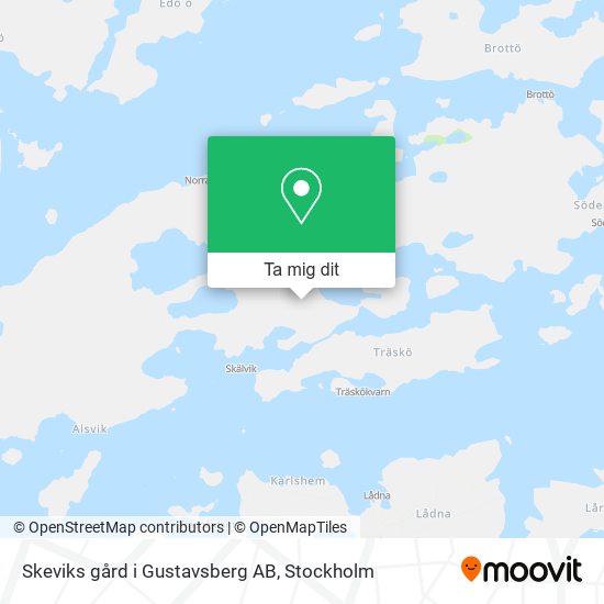 Skeviks gård i Gustavsberg AB karta