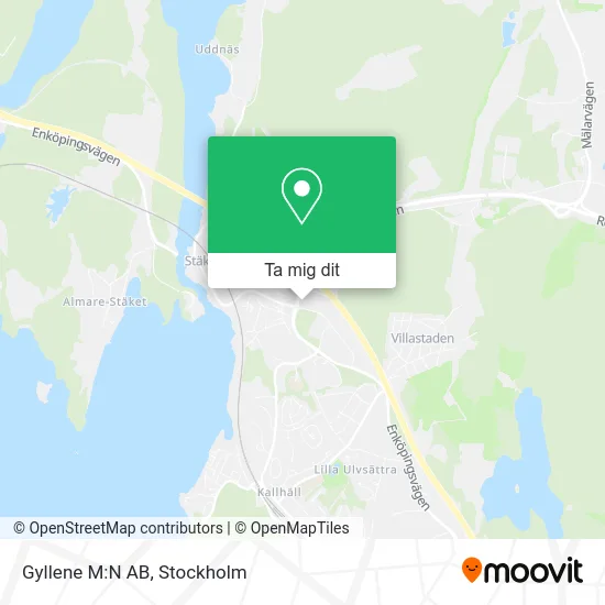 Gyllene M:N AB karta