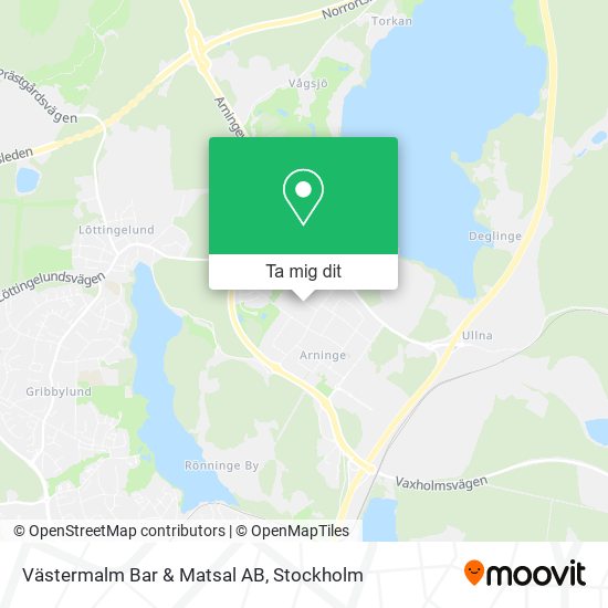 Västermalm Bar & Matsal AB karta