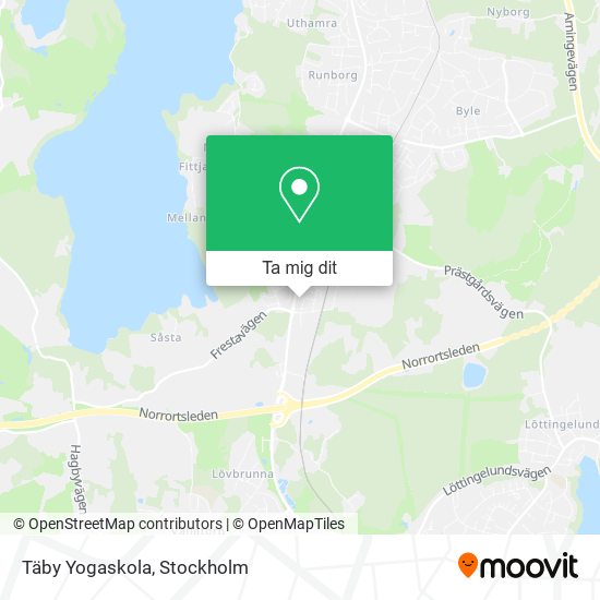 Täby Yogaskola karta