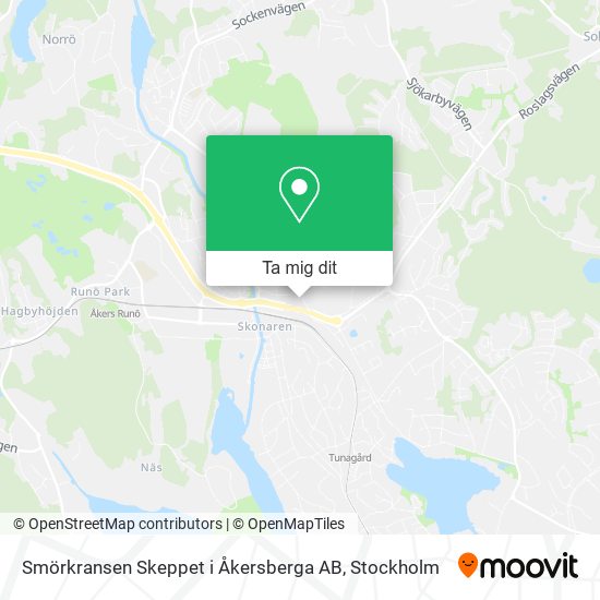 Smörkransen Skeppet i Åkersberga AB karta