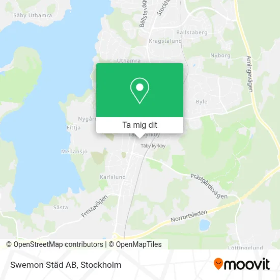 Swemon Städ AB karta