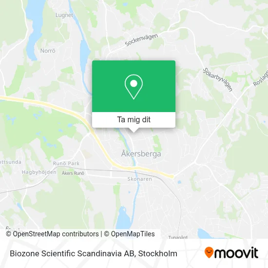 Biozone Scientific Scandinavia AB karta