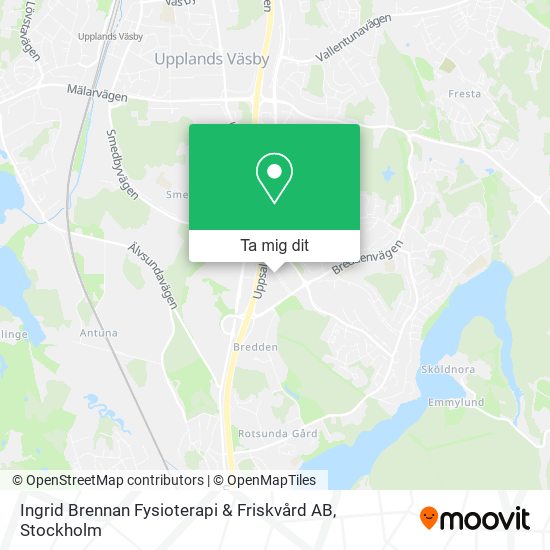 Ingrid Brennan Fysioterapi & Friskvård AB karta