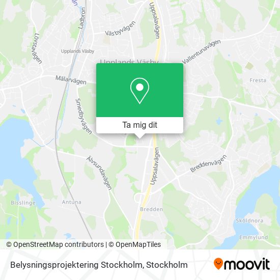 Belysningsprojektering Stockholm karta