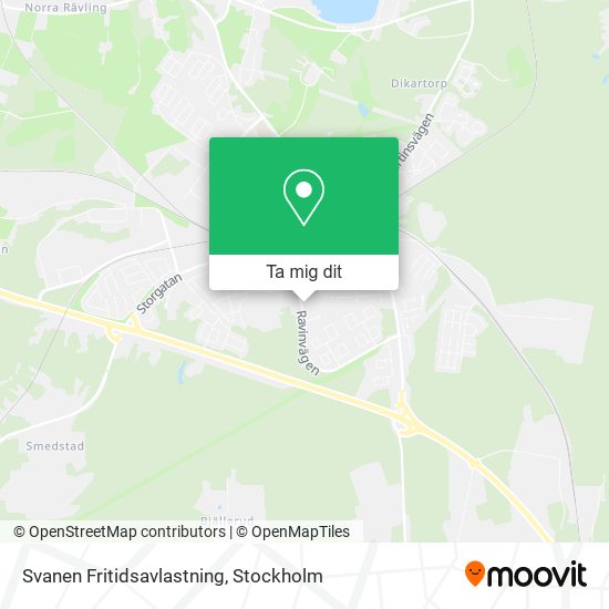 Svanen Fritidsavlastning karta