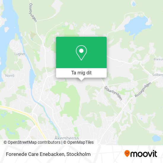 Forenede Care Enebacken karta
