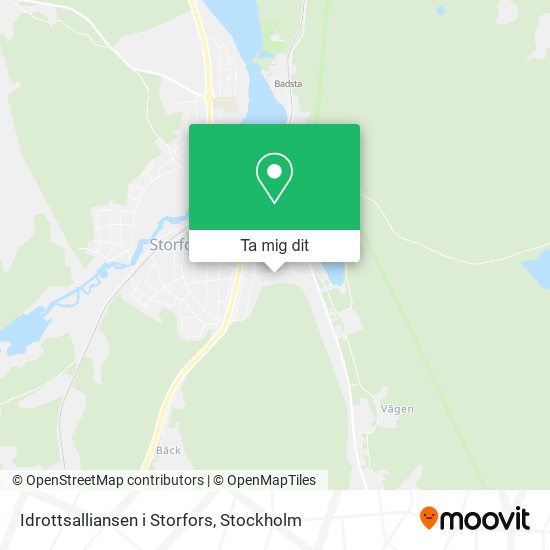 Idrottsalliansen i Storfors karta