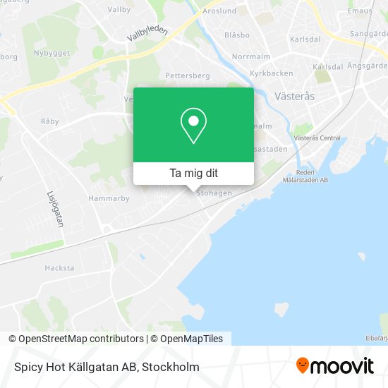 Spicy Hot Källgatan AB karta