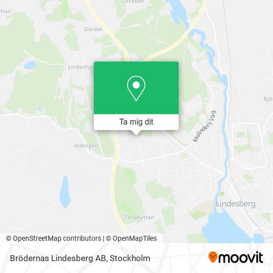 Brödernas Lindesberg AB karta