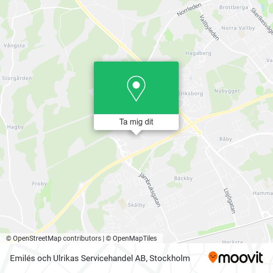 Emilés och Ulrikas Servicehandel AB karta