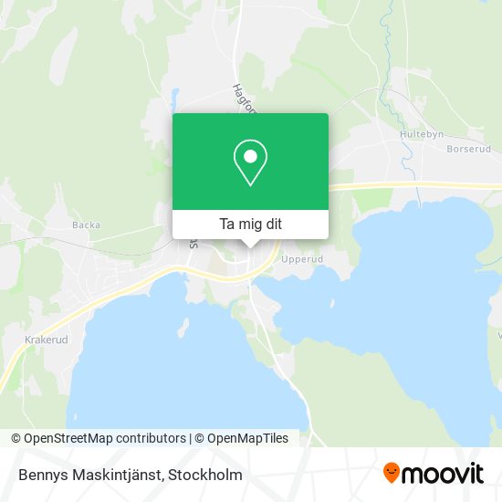 Bennys Maskintjänst karta