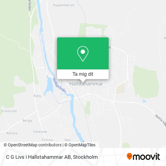 C G Livs i Hallstahammar AB karta