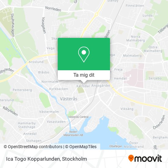 Ica Togo Kopparlunden karta