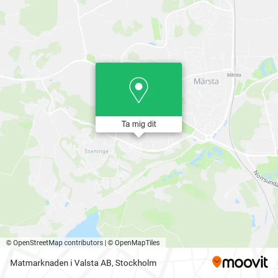 Matmarknaden i Valsta AB karta
