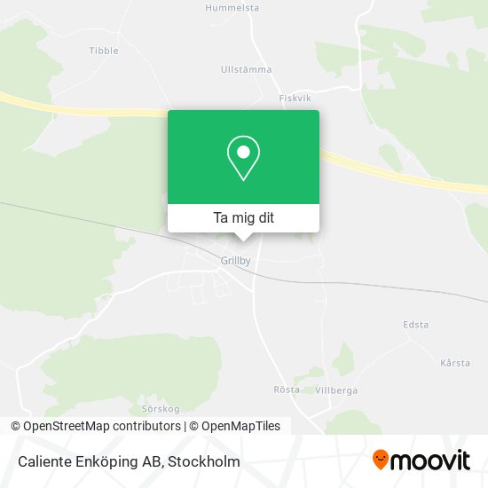 Caliente Enköping AB karta