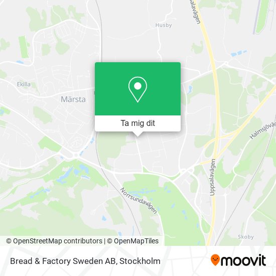 Bread & Factory Sweden AB karta