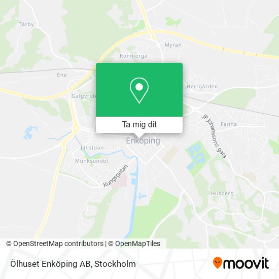 Ölhuset Enköping AB karta