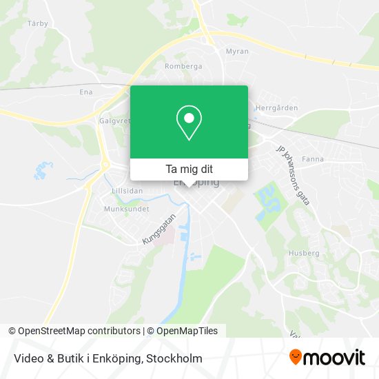 Video & Butik i Enköping karta