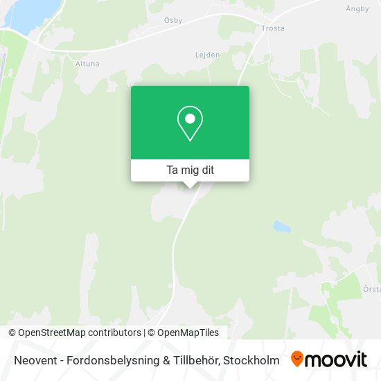 Neovent - Fordonsbelysning & Tillbehör karta