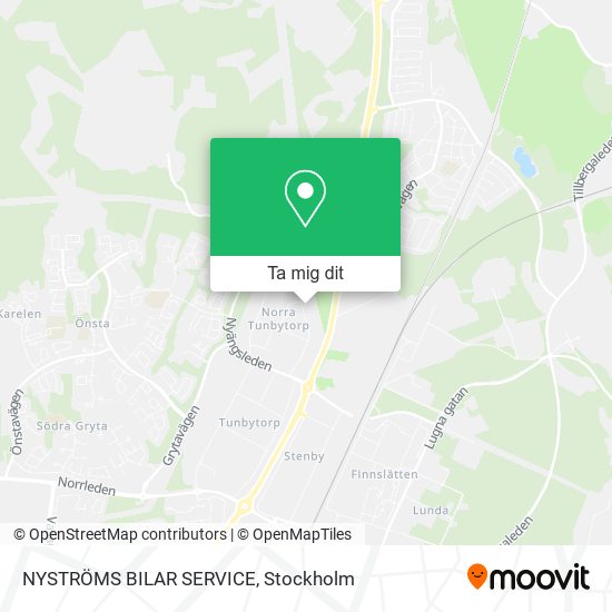 NYSTRÖMS BILAR SERVICE karta