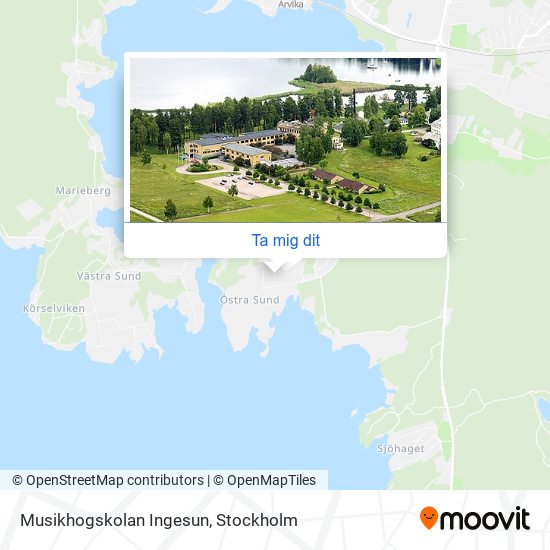 Musikhogskolan Ingesun karta