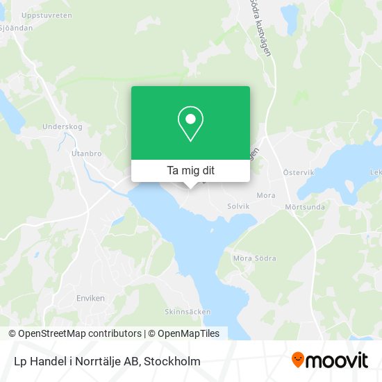 Lp Handel i Norrtälje AB karta