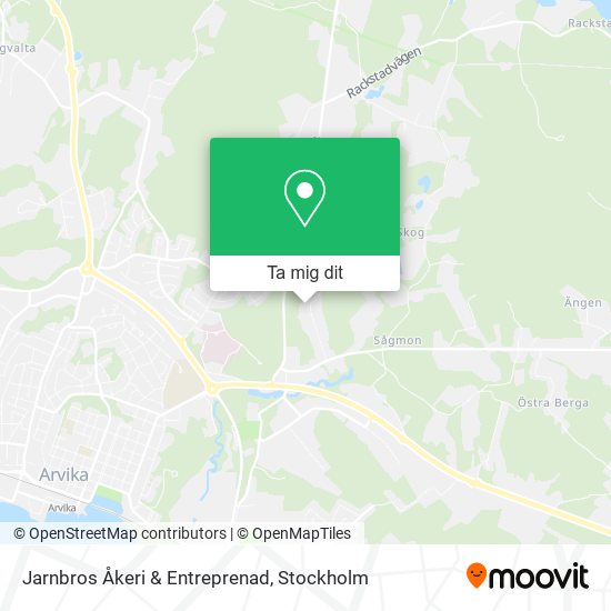 Jarnbros Åkeri & Entreprenad karta