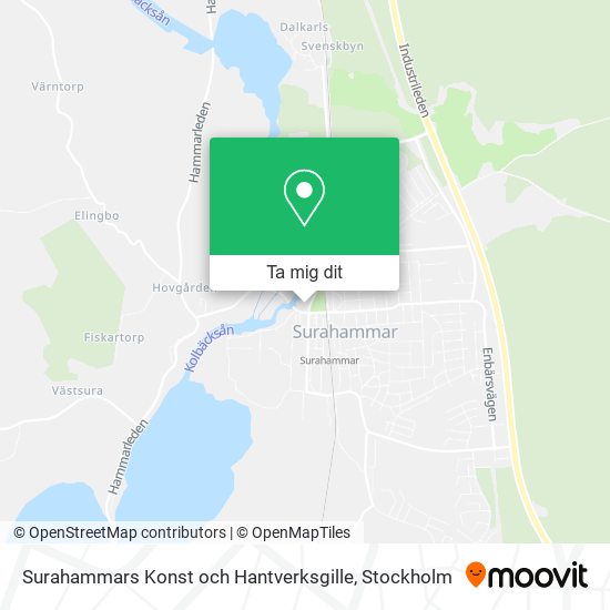 Surahammars Konst och Hantverksgille karta