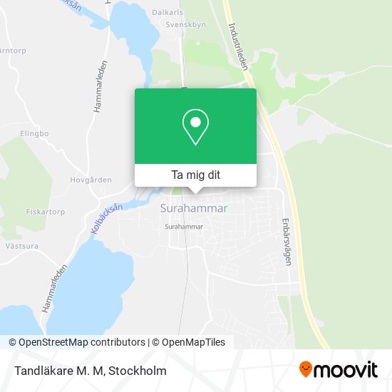 Tandläkare M. M karta