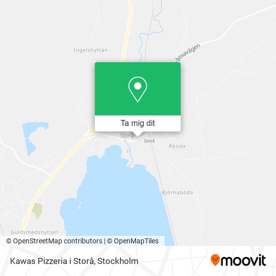 Kawas Pizzeria i Storå karta