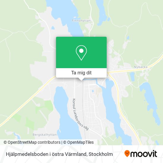 Hjälpmedelsboden i östra Värmland karta