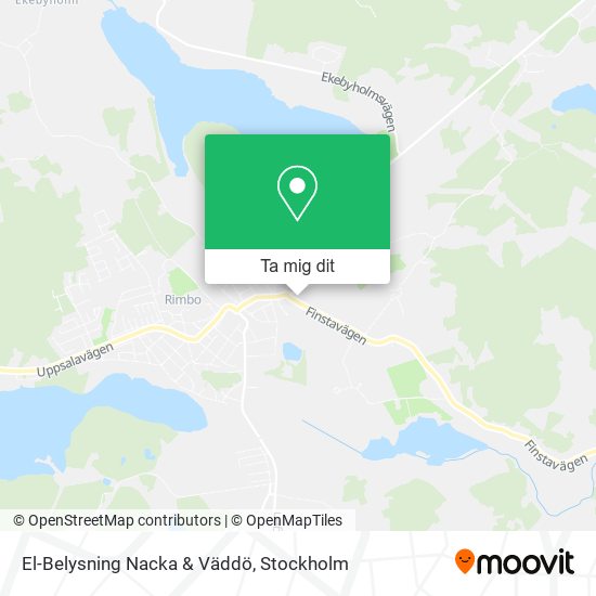 El-Belysning Nacka & Väddö karta