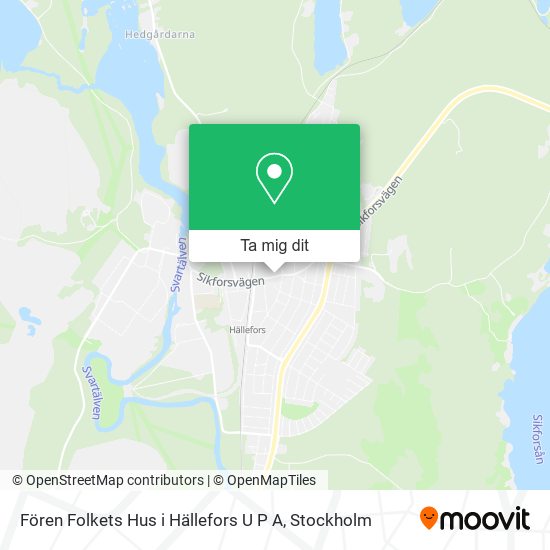 Fören Folkets Hus i Hällefors U P A karta