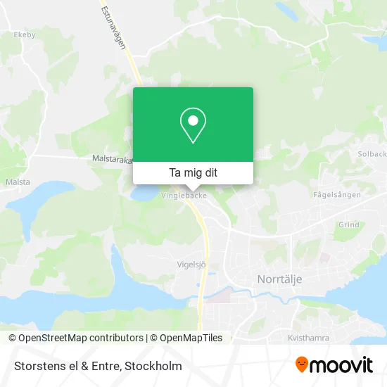 Storstens el & Entre karta