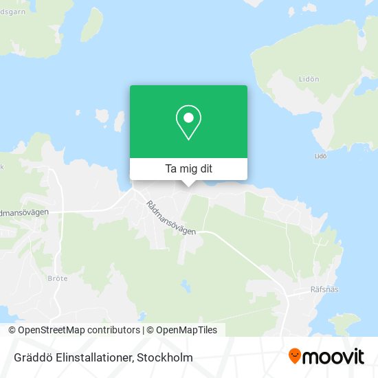 Gräddö Elinstallationer karta