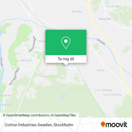 Cotton Industries Sweden karta