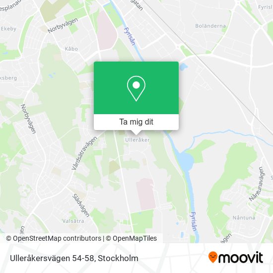 Ulleråkersvägen 54-58 karta