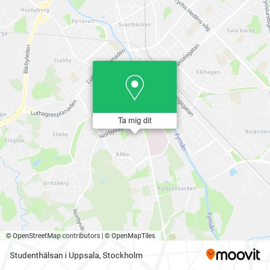 Studenthälsan i Uppsala karta