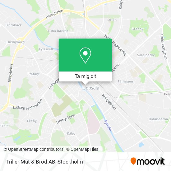 Triller Mat & Bröd AB karta