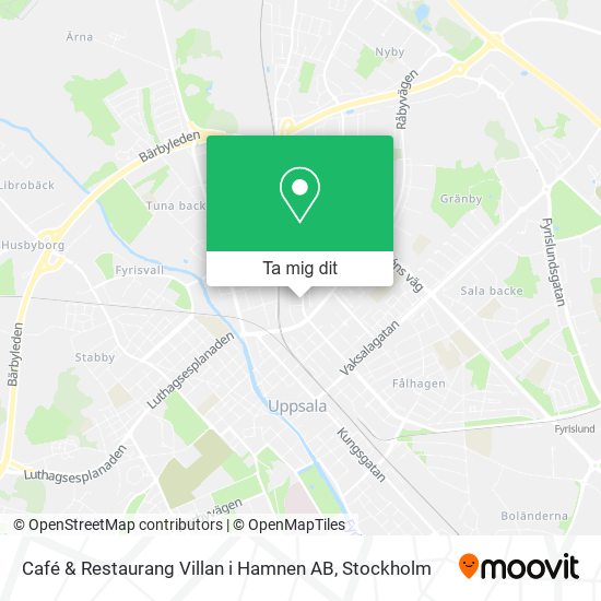 Café & Restaurang Villan i Hamnen AB karta