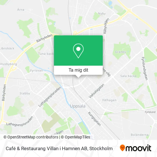 Café & Restaurang Villan i Hamnen AB karta