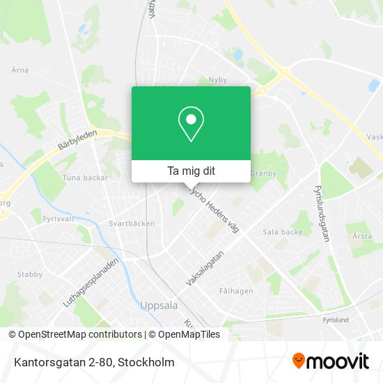 Kantorsgatan 2-80 karta