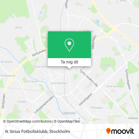 Ik Sirius Fotbollsklubb karta