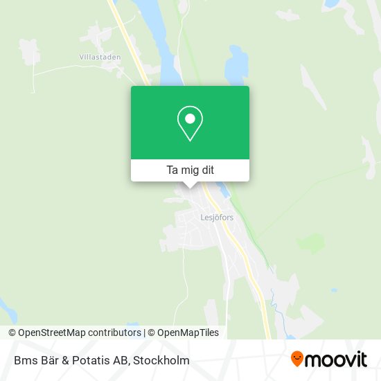 Bms Bär & Potatis AB karta