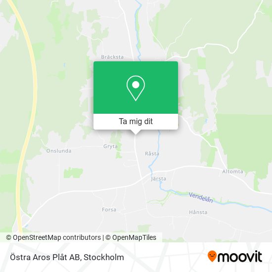 Östra Aros Plåt AB karta