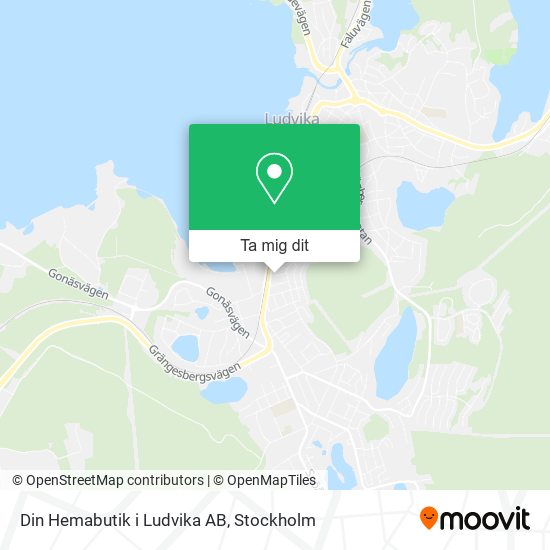 Din Hemabutik i Ludvika AB karta