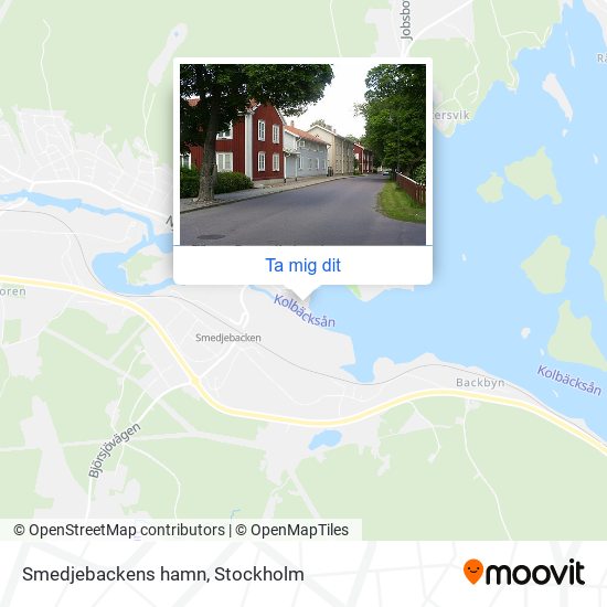 Smedjebackens hamn karta