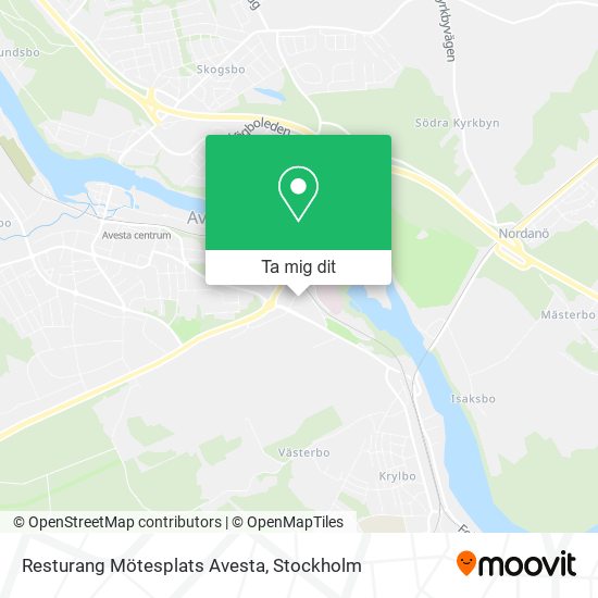Resturang Mötesplats Avesta karta