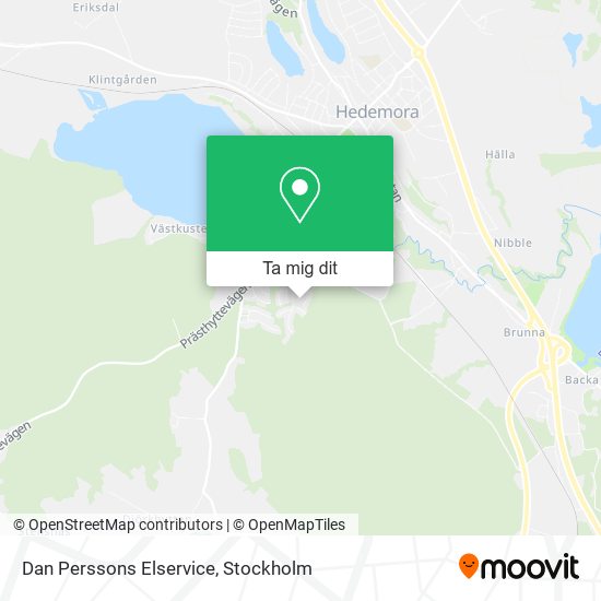 Dan Perssons Elservice karta